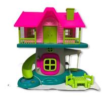 Brinquedo Casinha Estilo Polly Bella Villa C/ Acessorios Usual
