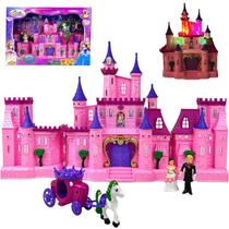 Brinquedo Castelo mágico Princesas com luz e som acessórios - Marca