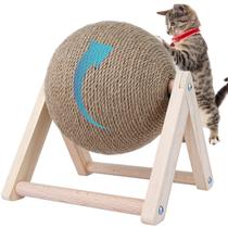 Brinquedo Cat Scratcher BATTIPAW Rabbit Sisal Spinning Ball Burlywood Brinquedo Cat Scratcher BATTIPAW Rabbit Sisal Spinning Ball Burlywood