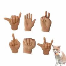 Brinquedo Cat Toy Cahami Mini Hands para gatos TPR elástico