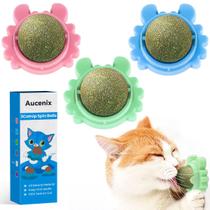 Brinquedo Catnip Balls Aucenix para gato, Wall Catnip Roller Crab Sh