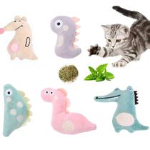 Brinquedo Catnip Jinrui-t para Gatos - 5 Peças de Pelúcia Macia