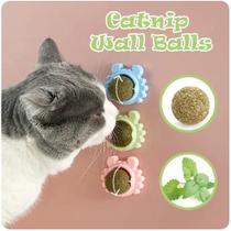 Brinquedo Catnip Wall Balls Kitty Kick Stix para Gatos (Pacote com 3)