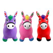 Brinquedo Cavalinho Upa Upa Inflável Infantil Pula Pula Colorido Luz Led Som Cavalo Pocotó p/ Bebes Crianças Meninas Meninos - Quality House