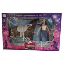 Brinquedo Cavalo e Vaqueira Sortido Boiadeira Menina