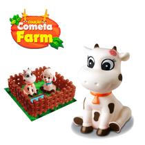 Brinquedo Cercadinho Monta e Desmonta Vaquinha Cometa Farm