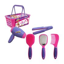Brinquedo Cestinha De Salão Beauty Fashion Com 6 Peças Lummar Brinquedo Cestinha De Salão Beauty Fashion Com 6 Peças Lummar