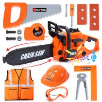 Brinquedo Chainsaw Skirtoy para crianças com capacete e acessórios de 3 anos ou mais