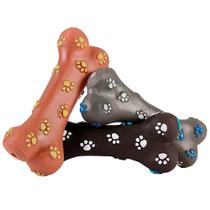 Brinquedo Chalesco para Cães Osso de Vinil - Cores Sortidas
