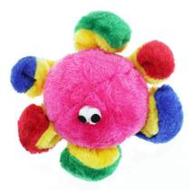 Brinquedo Chalesco Para Cães Pelúcia Polvo Colorido