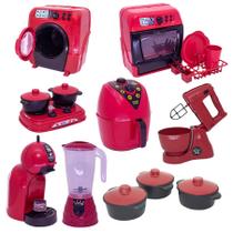 Brinquedo Chefe Cozinha Panela Fogão Roupa Louça 18pç Brinquedo Chefe Cozinha Panela Fogão Roupa Louça 18pç