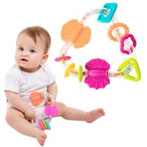 Brinquedo Chocalho Atividades Mordedor Bebe 3 Meses Presente Menino Menina Interativo
