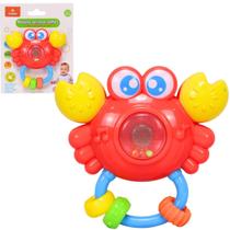 Brinquedo Chocalho Caranguejo Com Luz E Som - Castela