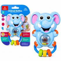 Brinquedo Chocalho Elefante com Luz e Som - Castela Brinquedo Chocalho Elefante com Luz e Som - Castela