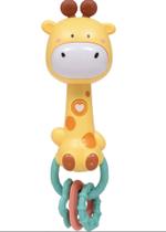 Brinquedo Chocalho Girafa Musical Mordedor Macio Buba Baby