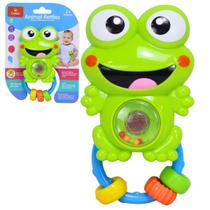 Brinquedo Chocalho Sapinho Com Luz E Som - Castela