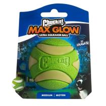 Brinquedo Chuckit Bola Max Glow Ultraball Médio para cães