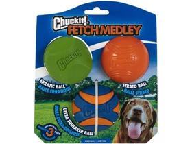 Brinquedo Chuckit Fetch Medley Pack 3 Bolas Para Cães Médio