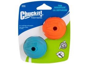 Brinquedo Chuckit! The Whistler Ball Pack 2 Bolas Com Som de Assobio no Ar Para Cães Pequeno