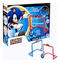 Brinquedo Chute a Gol Sonic Com 2 Traves e Bola Mini Gol