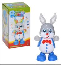 Brinquedo Coelho Dançante Brinquedo Musical Anda Dança Mexe Luz E Som