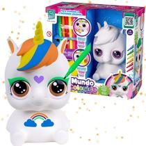 Brinquedo Cofre Mundo Colorido Unicórnio Para Pintar Lavável Brinquedo Cofre Mundo Colorido Unicórnio Para Pintar Lavável