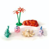Brinquedo Coleção Oceano Sortidos Blister com 5 + 3 Acessórios