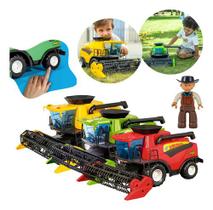 Brinquedo Colheitadeira Grande 51cm Trator Infantil