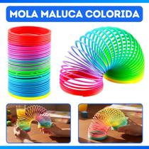 Brinquedo Colorida Mola Maluca Junior Flexível