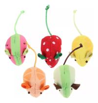 Brinquedo Com 3 Unidades Ratinhos Para Gato