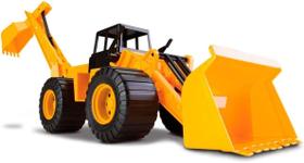 Brinquedo Combo Trator Retroescavadeira Articulado