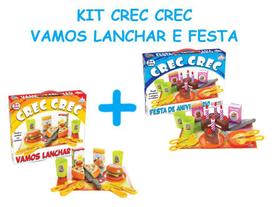 Brinquedo Comidinha Crec Crec Vamos Lanchar e Festa Com Bolo