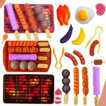 Brinquedo Comidinha Infantil Kit Churrasco Divertido com Espetinhos e Acessórios Cozinha Completa Brinquedo Comidinha Infantil Kit Churrasco Divertido com Espetinhos e Acessórios Cozinha Completa