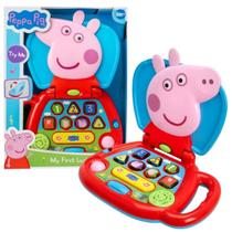 Brinquedo Computador Interativo Bebê c/Som e Formas PeppaPig