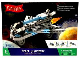 Brinquedo Conjunto Blocos De Montar Space Discovery - Nave Espacial - Funtastik - New Toys