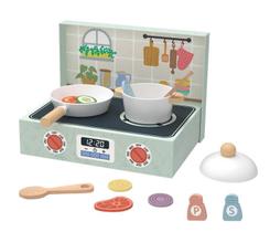 Brinquedo Conjunto Chefinho Cozinha de Madeira Infantil - Faz de Conta e Criatividade - Hi Pando 3+ Brinquedo Conjunto Chefinho Cozinha de Madeira Infantil - Faz de Conta e Criatividade - Hi Pando 3+