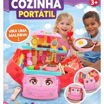 Brinquedo Conjunto Cozinha de Plástico Com Acessórios Maleta ônibus e Food truck Brinquedo Conjunto Cozinha de Plástico Com Acessórios Maleta ônibus e Food truck