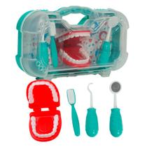 Brinquedo Conjunto Dentista Com Boca Articulada Cor Verde