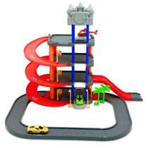 Brinquedo conjunto estacionamento de plastico, c/ pista