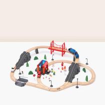 Brinquedo Conjunto Pista Trem Grande Bombeiro TookyToy TH683