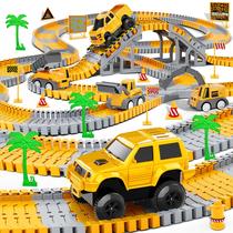 Brinquedo Construction Race Tracks Hony 253 unidades para crianças de 3 a 8 anos