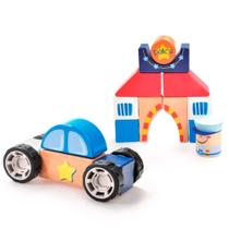 Brinquedo Construindo com Bloquinhos Policia da Estrela Baby (2663)