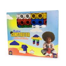 Brinquedo Construtor De Peças Para Bebe +18 Meses 20 Peças Big Star