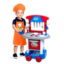 Brinquedo Cozinha Completa C/fogão Infantil Menino Play Time - Cotiplas