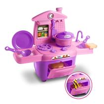 Brinquedo Cozinha Completa Rosa Meninas - Zuca Toys