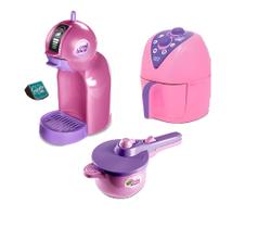 Brinquedo Cozinha Infantil Air Fryer + Cafeteira + Panela de Pressão