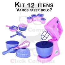 Brinquedo Cozinha Infantil Batedeira, Batedor, Panela 12pç