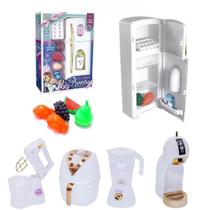 Brinquedo Cozinha Infantil Completa Geladeira Branca Princes Brinquedo Cozinha Infantil Completa Geladeira Branca Princes