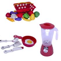 Brinquedo Cozinha Infantil Kit Menino Mercado 19pç Brinquedo Cozinha Infantil Kit Menino Mercado 19pç