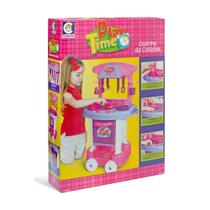 Brinquedo Cozinha Play Time 71cm em Plástico com Forninho que Abre e Fecha e Acessórios Cotiplas - 2008